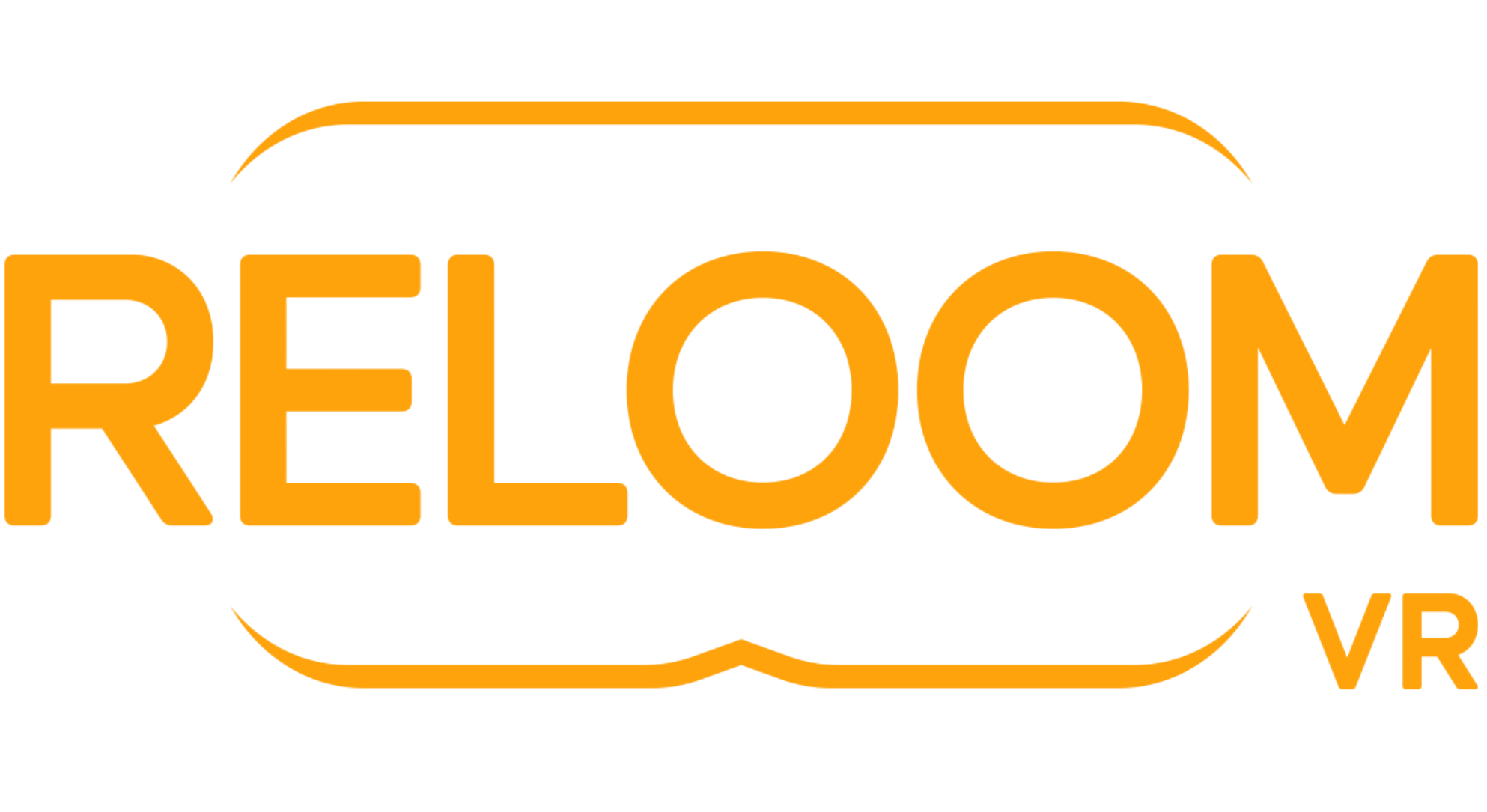 ReLoom VR orange logo symbolizing immersive virtual reality brand identity